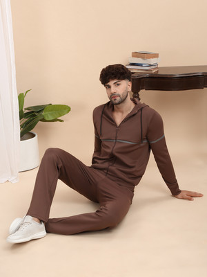 SWEET DREAMS Solid Men Track Suit