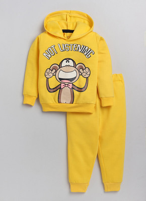 Lazy Shark Printed Boys Track Suit