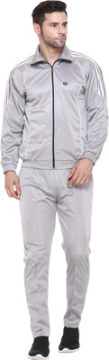 Warm Up Solid Men Track Suit