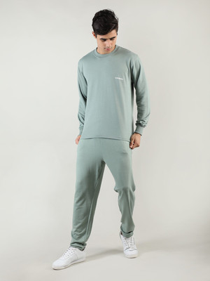 CHKOKKO Solid Men Track Suit