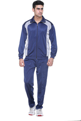 Warm Up Solid Men Track Suit