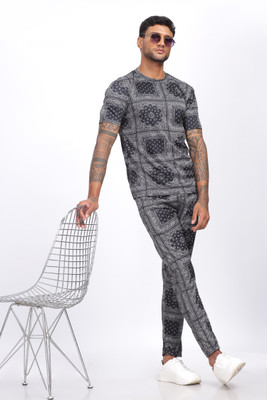 FUBACK Printed Men Track Suit
