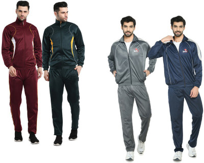 Indistar Self Design Men Track Suit