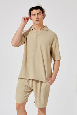MANIAC Solid Men Track Suit