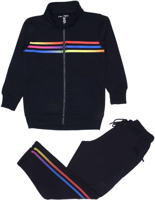 CARACAS Solid Boys & Girls Track Suit