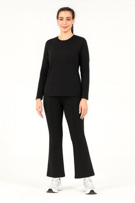 Chrome & Coral Solid Women Track Suit