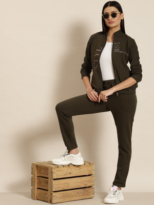 SWEET DREAMS Solid Women Track Suit