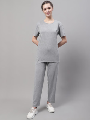 MACK JONNEY Solid Women Track Suit