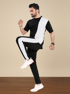 LINSOR FASHION Solid Men Track Suit