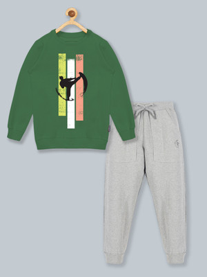 KiddoPanti Printed Boys & Girls Track Suit