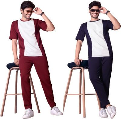 Elveena Enterprise Solid Men Track Suit