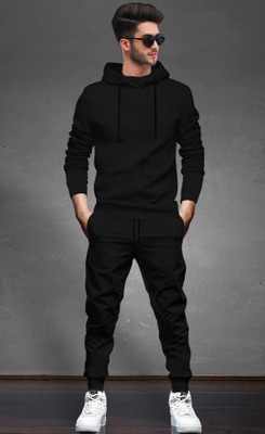 BLIVE Solid Men Track Suit