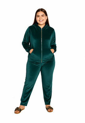 Zamviya Solid Women Track Suit
