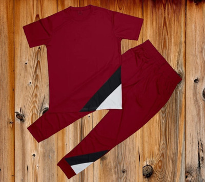 Kailash Solid, Self Design Men Track Suit