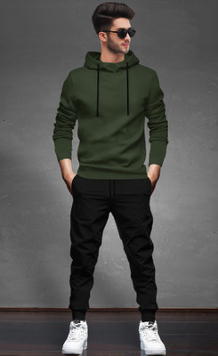 BLIVE Solid Men Track Suit