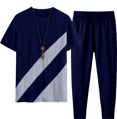 RABBY Striped Men Track Suit