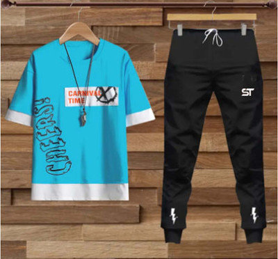 Majexic Self Design Men Track Suit