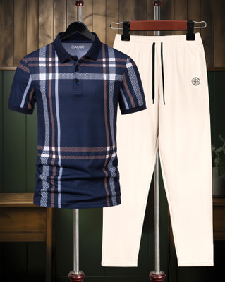 AOOSH Colorblock Men Track Suit