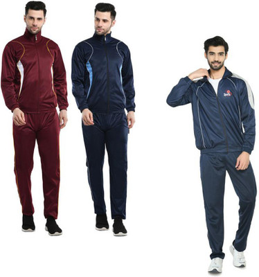 Indistar Solid Men Track Suit