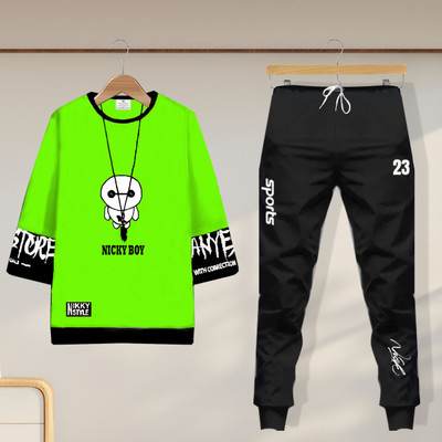NB NICKY BOY Printed Men Track Suit