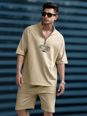 MANIAC Solid Men Track Suit