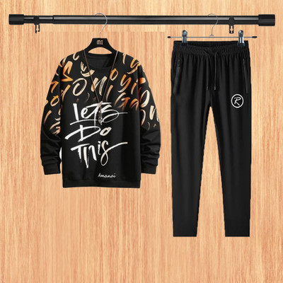 R ROCKIN TEES Printed Men Track Suit