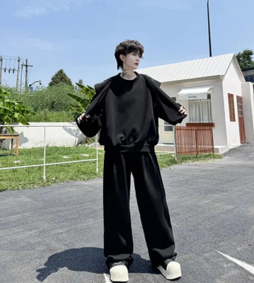 youngcash Solid Men Track Suit