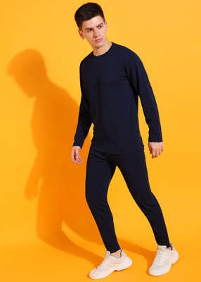 M7 By Metronaut Solid Men Track Suit