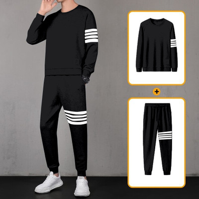RABBY Striped Men Track Suit