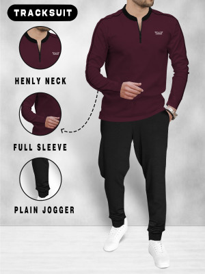 TRIPR Solid Men Track Suit