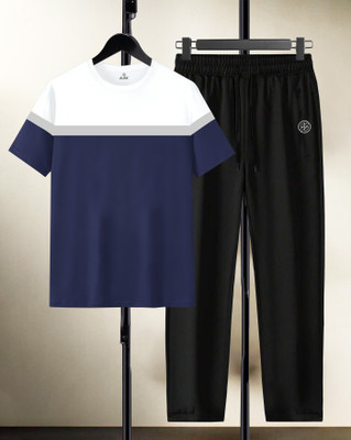 AOOSH Colorblock Men Track Suit