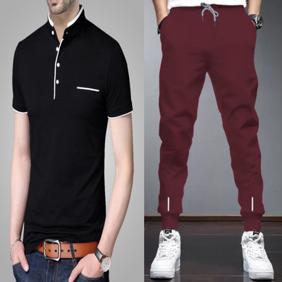 Reya Solid Men Track Suit
