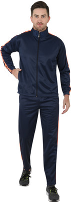 TRIZON Striped Men Track Suit