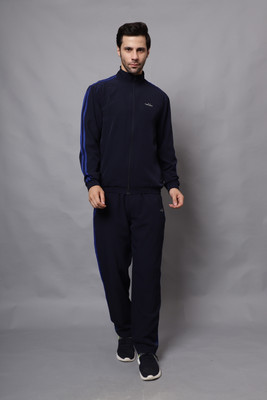 CANJUICE Solid Men Track Suit