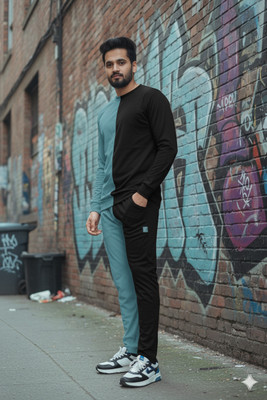 THE HIMALAYAN Solid Men Track Suit