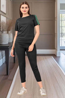 HouseOfCommon Solid Women Track Suit