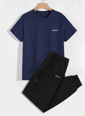 M7 By Metronaut Solid Men Track Suit