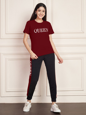 DTR FASHION Solid Women Track Suit