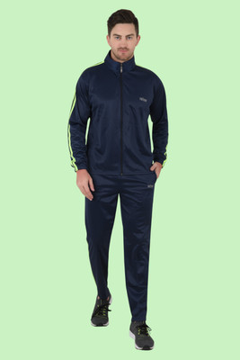 TRIZON Solid Men Track Suit