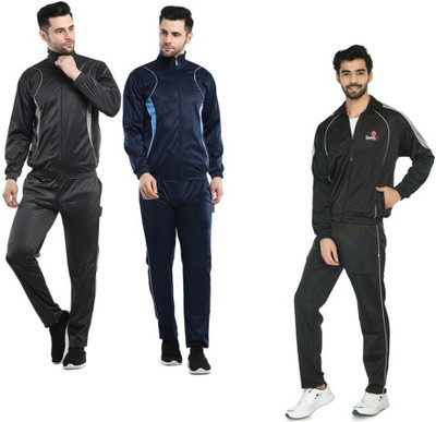 Indistar Solid Men Track Suit
