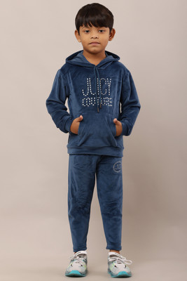 HRIKSHIKA FASHION Solid Boys & Girls Track Suit