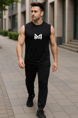 cnw Self Design Men Track Suit