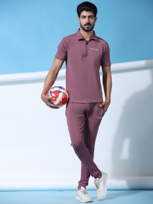 DANZASON Embellished, Printed, Self Design, Solid, Applique Men Track Suit