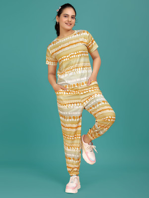 DADX Women Printed Multicolor Top & Pyjama Set