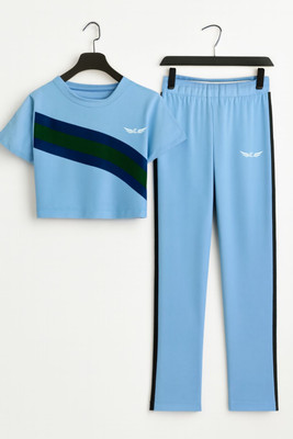 Chrome & Coral Colorblock Women Track Suit