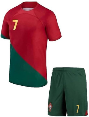 DOSTITCH Boys & Girls Casual T-shirt Shorts(Red, Green)