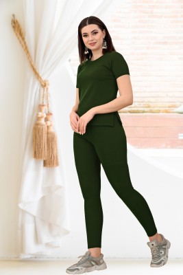 DTR FASHION Solid Women Track Suit