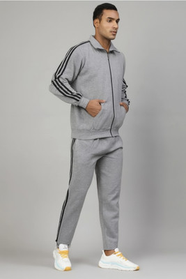 QABIRA Self Design Men Track Suit