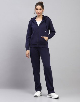 MONTE CARLO Solid Women Track Suit