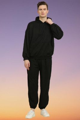 CANIDAES Solid Men Track Suit